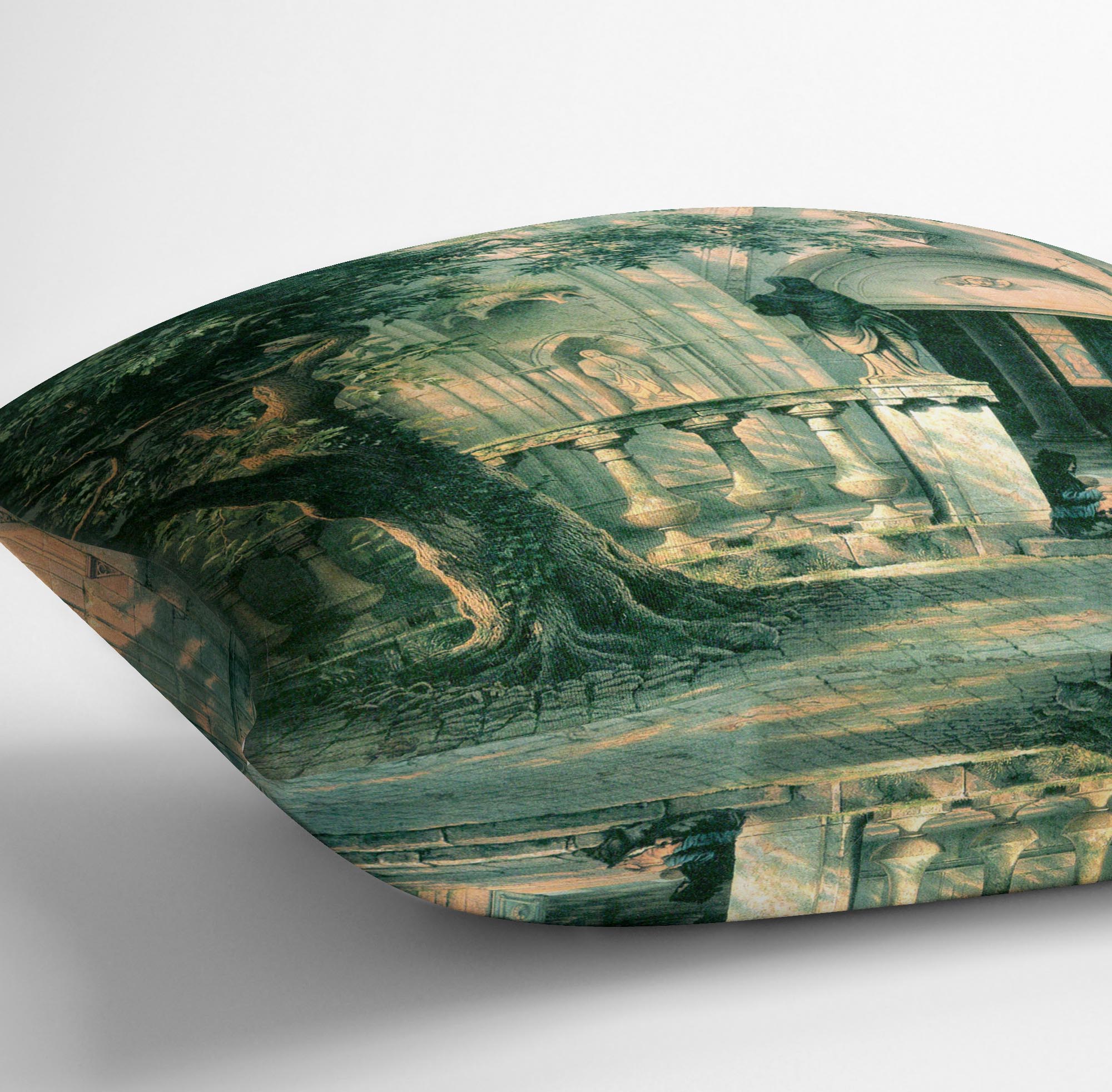 Sunlight and Shadow by Bierstadt Cushion - Canvas Art Rocks - 3