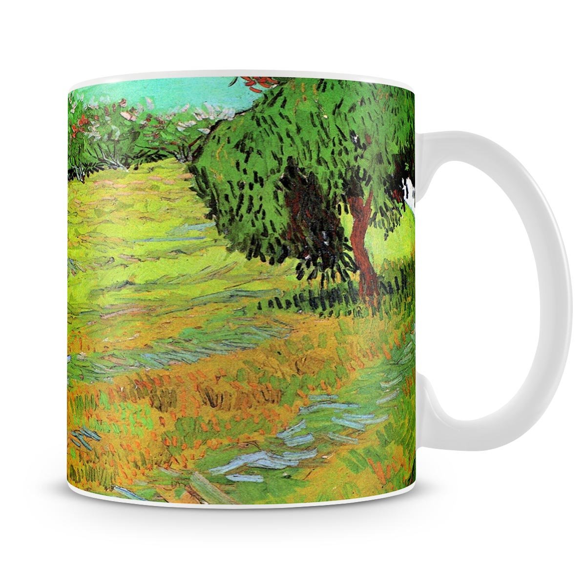 Sunny Lawn in a Public Park by Van Gogh Mug - Canvas Art Rocks - 4