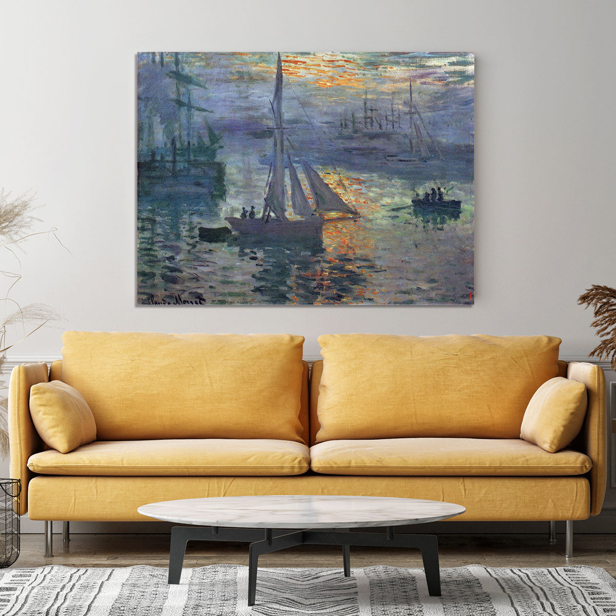 Sunrise at Sea by Monet Canvas Print or Poster - Canvas Art Rocks - 4