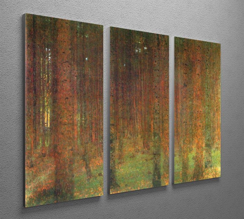 Tannenwald II by Klimt 3 Split Panel Canvas Print - Canvas Art Rocks - 2