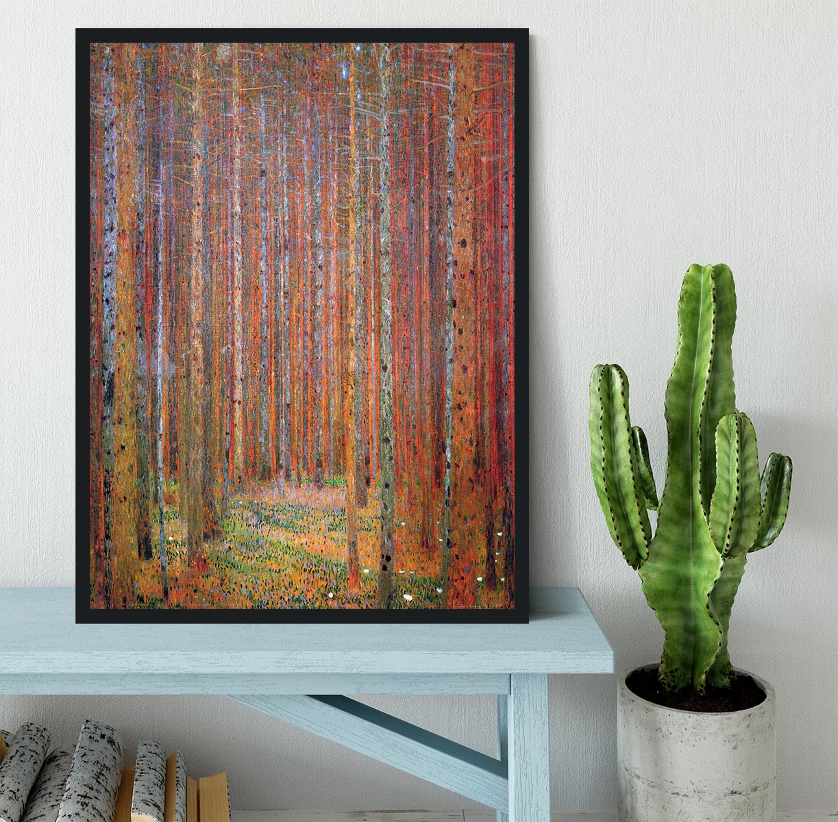Tannenwald I by Klimt Framed Print - Canvas Art Rocks - 2