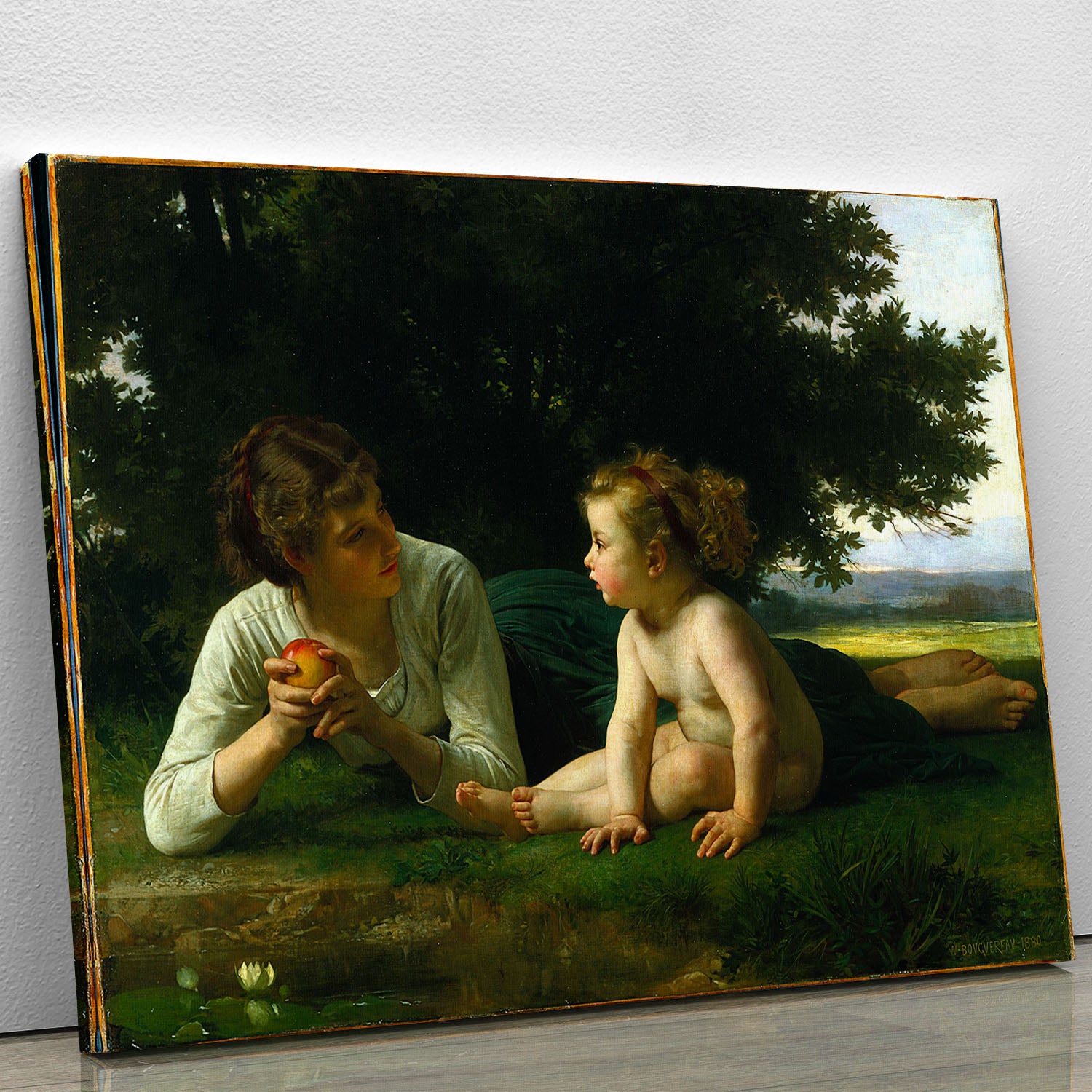 Temptation By Bouguereau Canvas Print or Poster - Canvas Art Rocks - 1