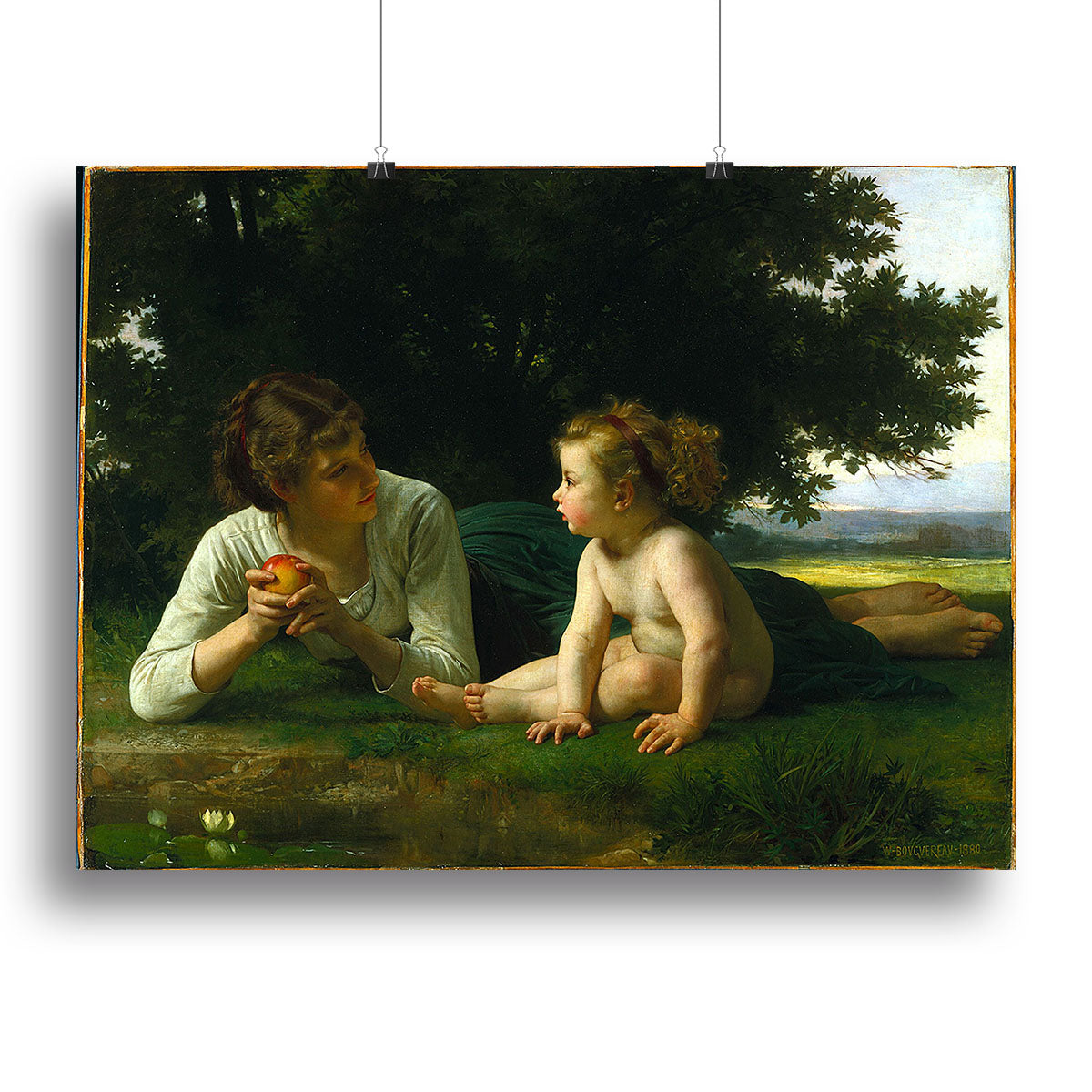 Temptation By Bouguereau Canvas Print or Poster - Canvas Art Rocks - 2