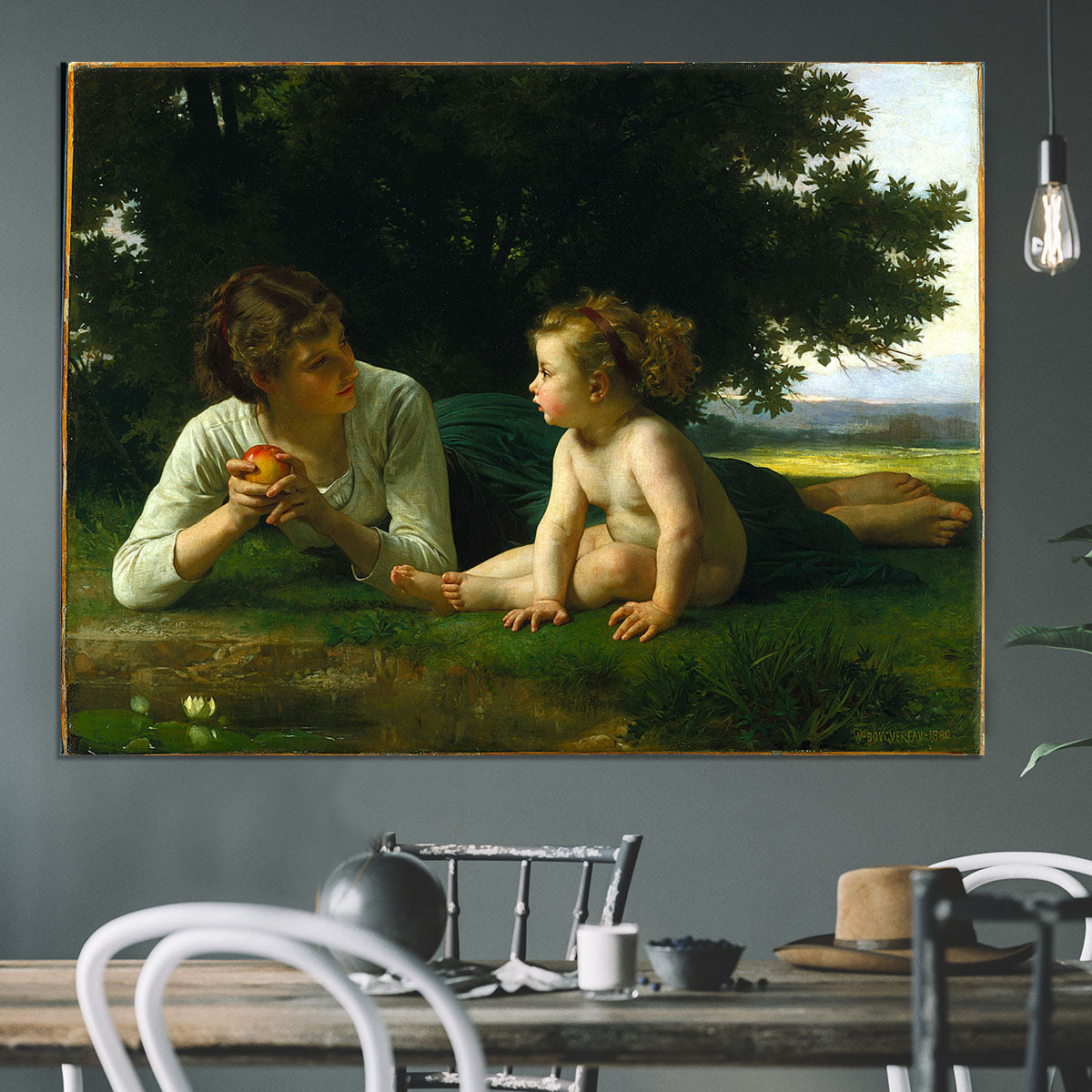 Temptation By Bouguereau Canvas Print or Poster - Canvas Art Rocks - 3