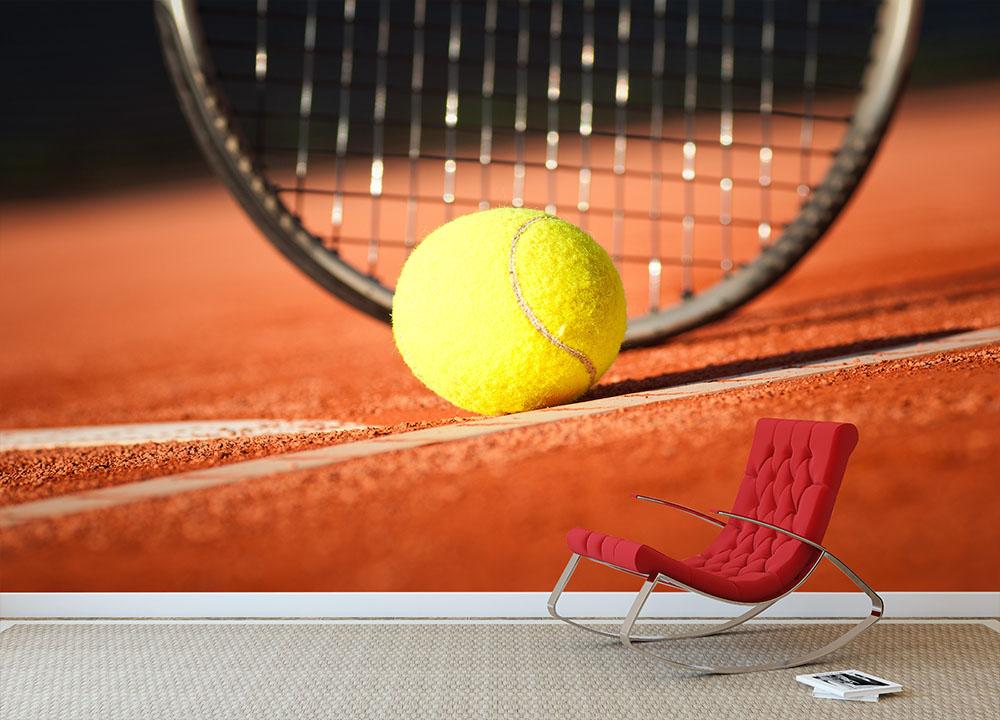 Tennis background Wall Mural Wallpaper - Canvas Art Rocks - 2