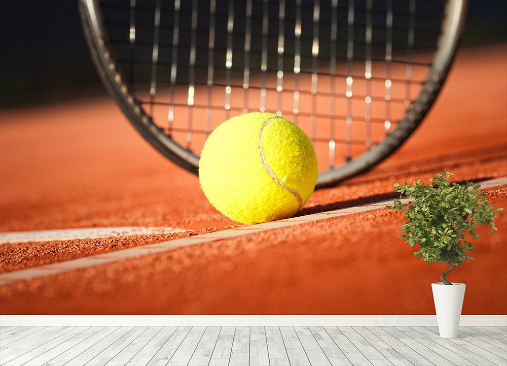 Tennis background Wall Mural Wallpaper - Canvas Art Rocks - 4