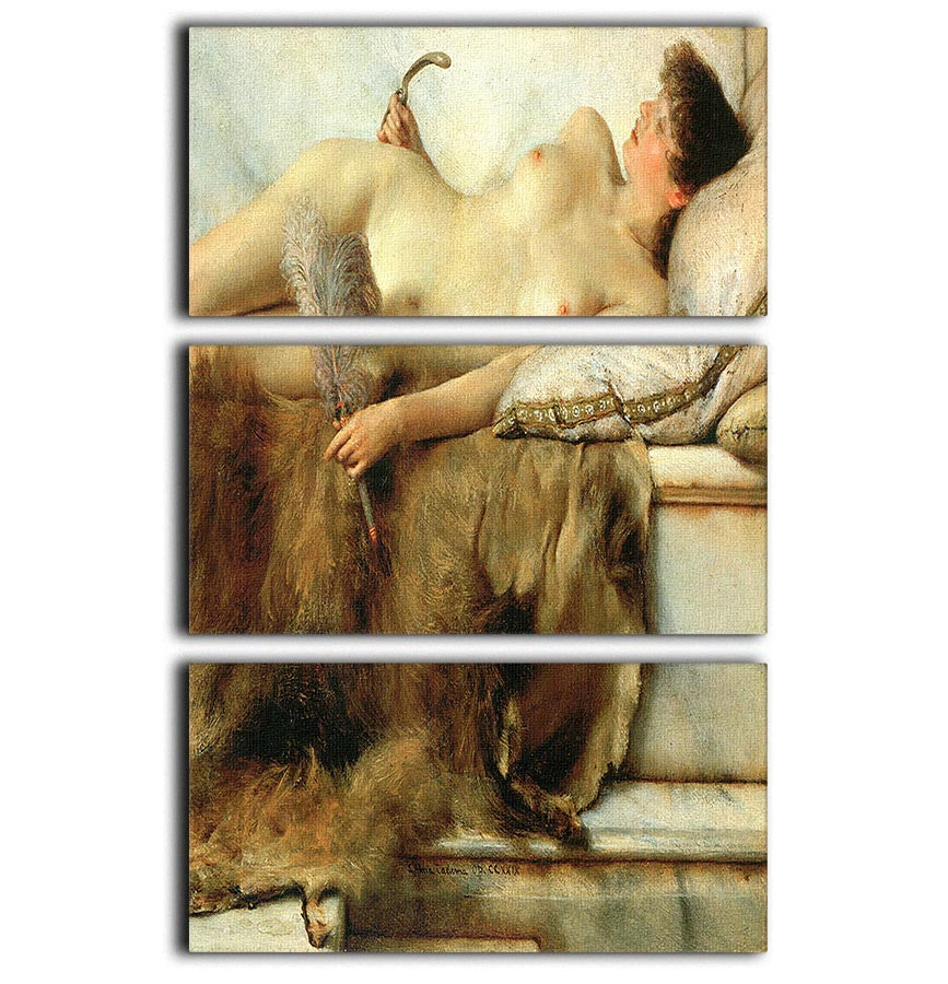 Tepidarium by Alma Tadema 3 Split Panel Canvas Print - Canvas Art Rocks - 1