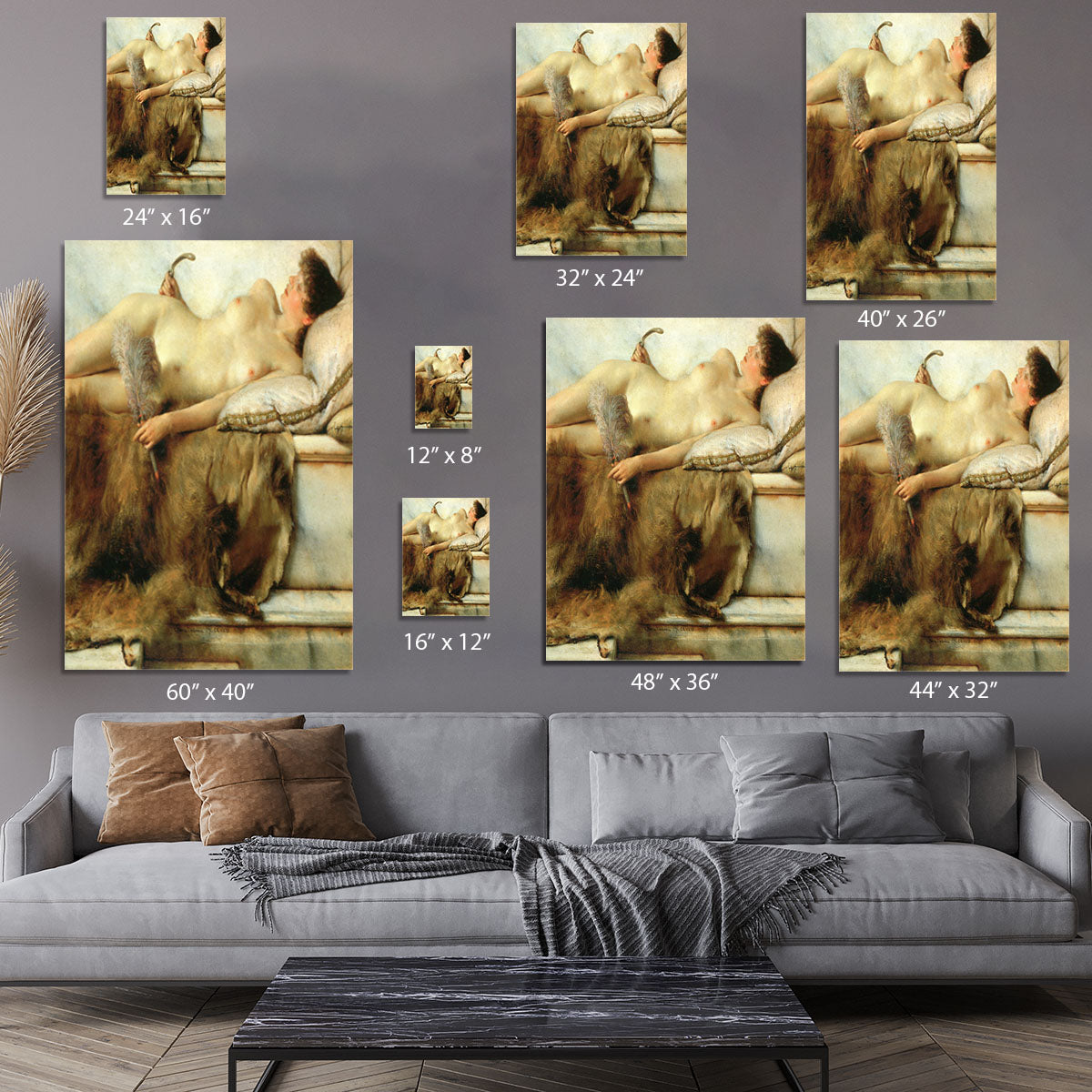 Tepidarium by Alma Tadema Canvas Print or Poster - Canvas Art Rocks - 7