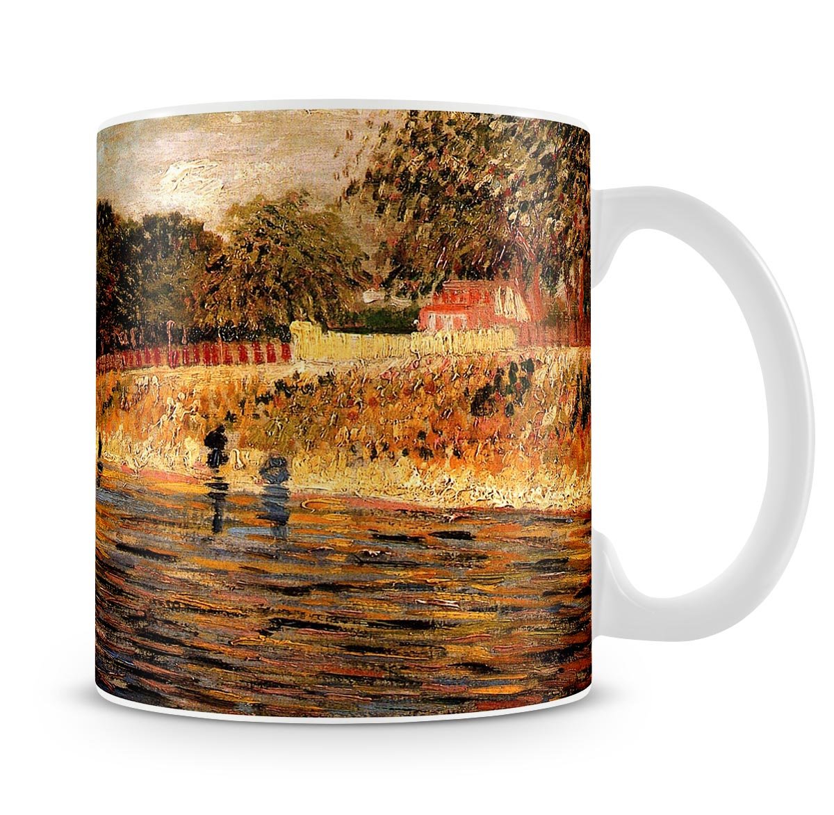 The Banks of the Seine by Van Gogh Mug - Canvas Art Rocks - 4