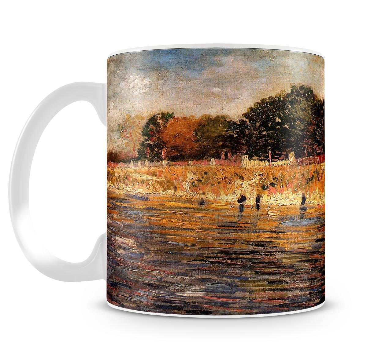 The Banks of the Seine by Van Gogh Mug - Canvas Art Rocks - 4