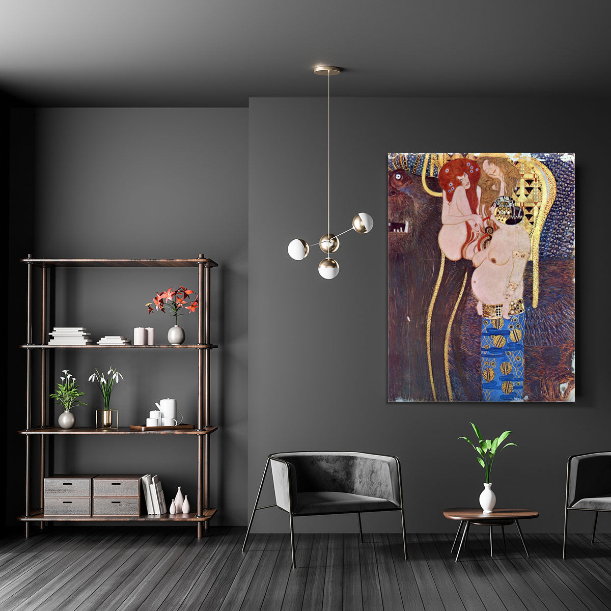 The Beethoven Freize 2 by Klimt Canvas Print or Poster - Canvas Art Rocks - 5