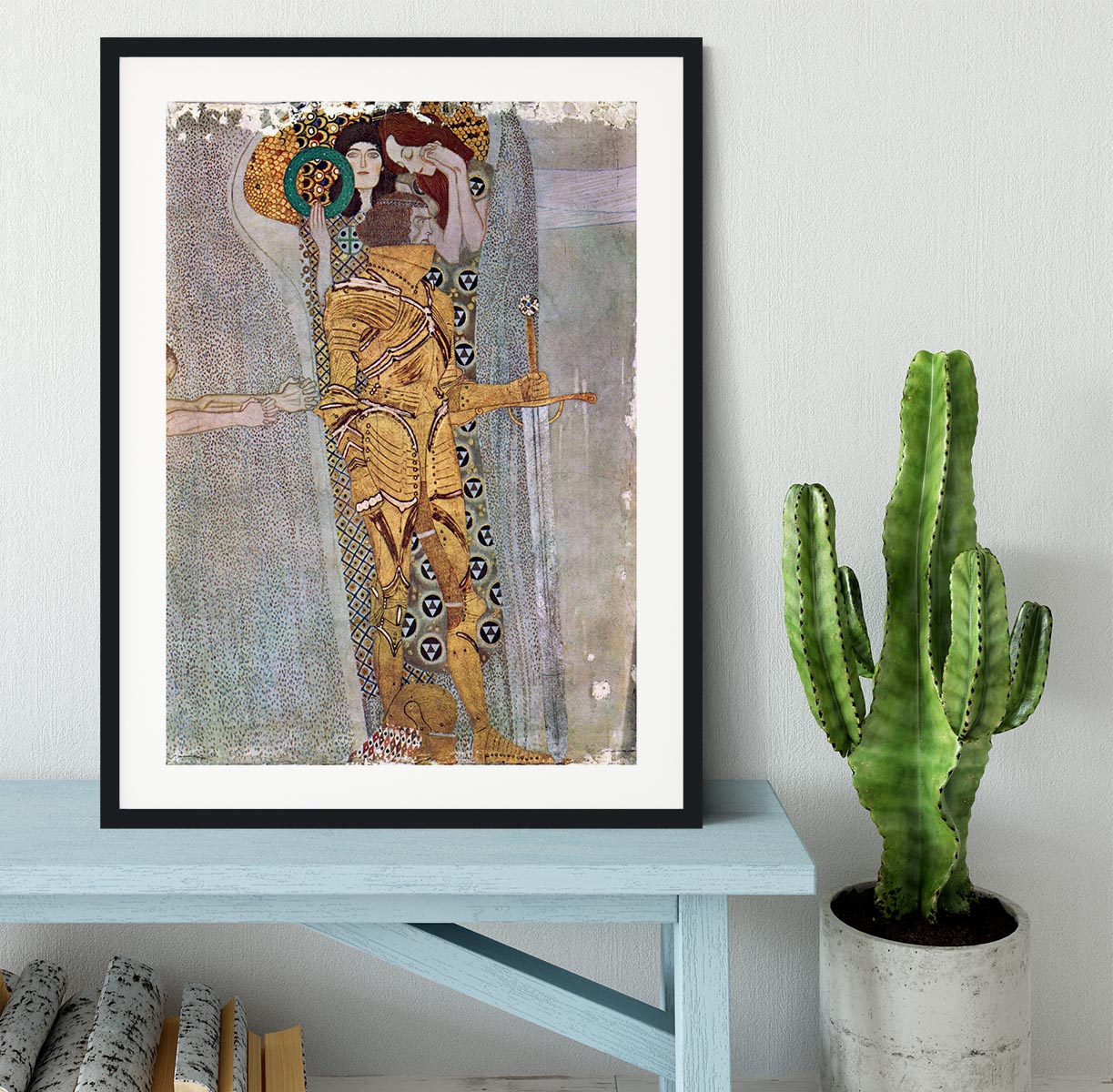 The Beethoven Freize by Klimt Framed Print - Canvas Art Rocks - 1