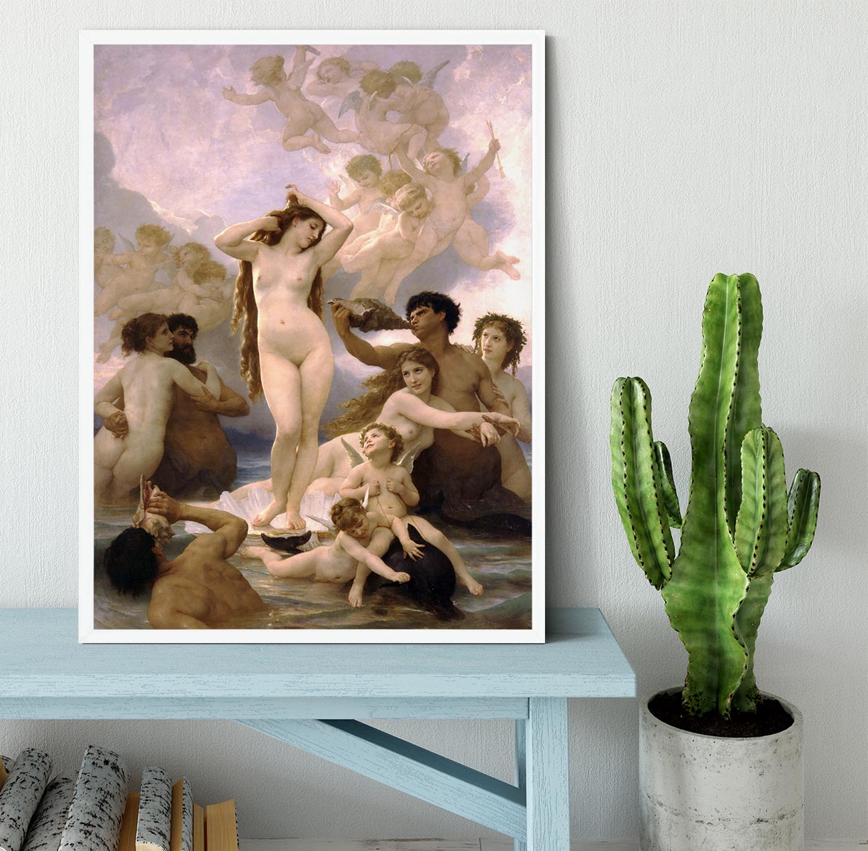 The Birth of Venus By Bouguereau Framed Print - Canvas Art Rocks -6