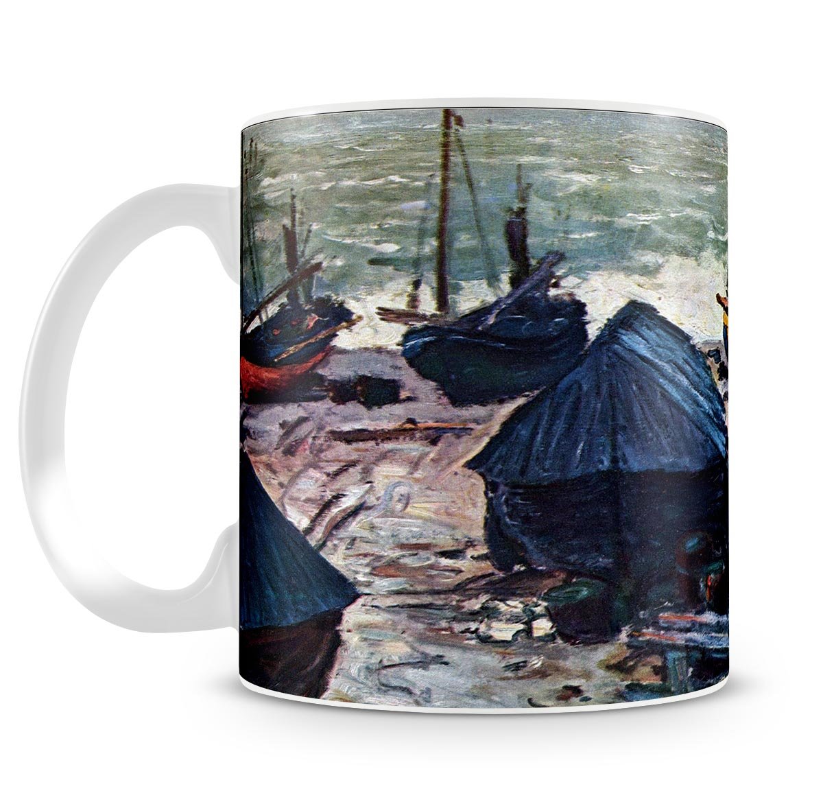 The Boats by Monet Mug - Canvas Art Rocks - 4