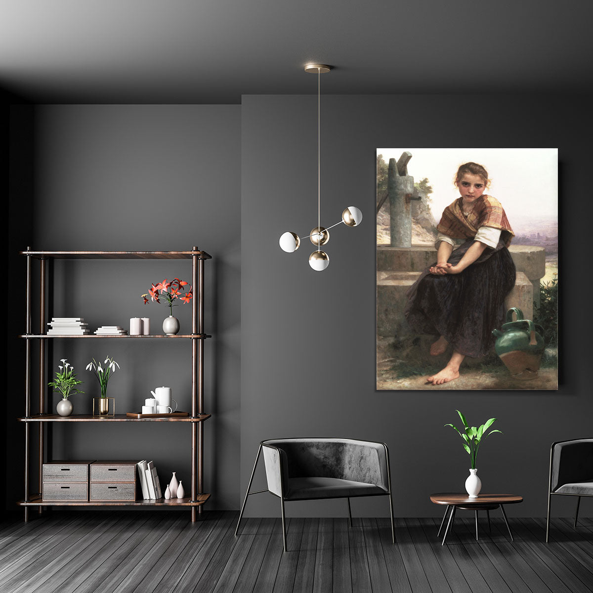 The Broken Pitcher By Bouguereau Canvas Print or Poster - Canvas Art Rocks - 5