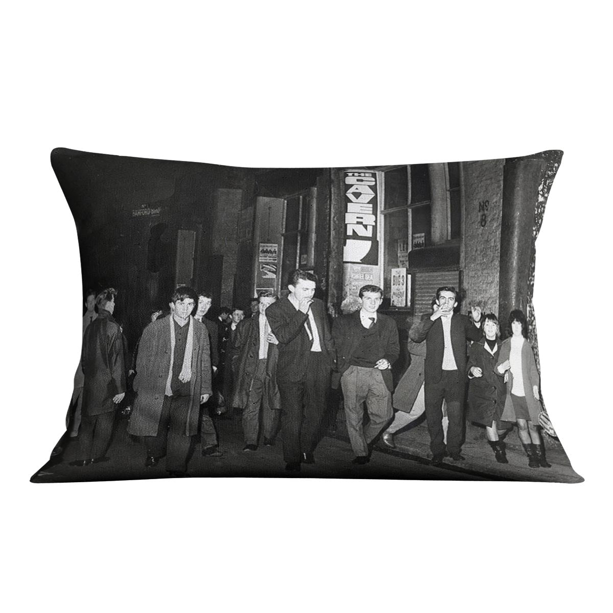 The Cavern Club Liverpool 1964 Cushion - Canvas Art Rocks - 4