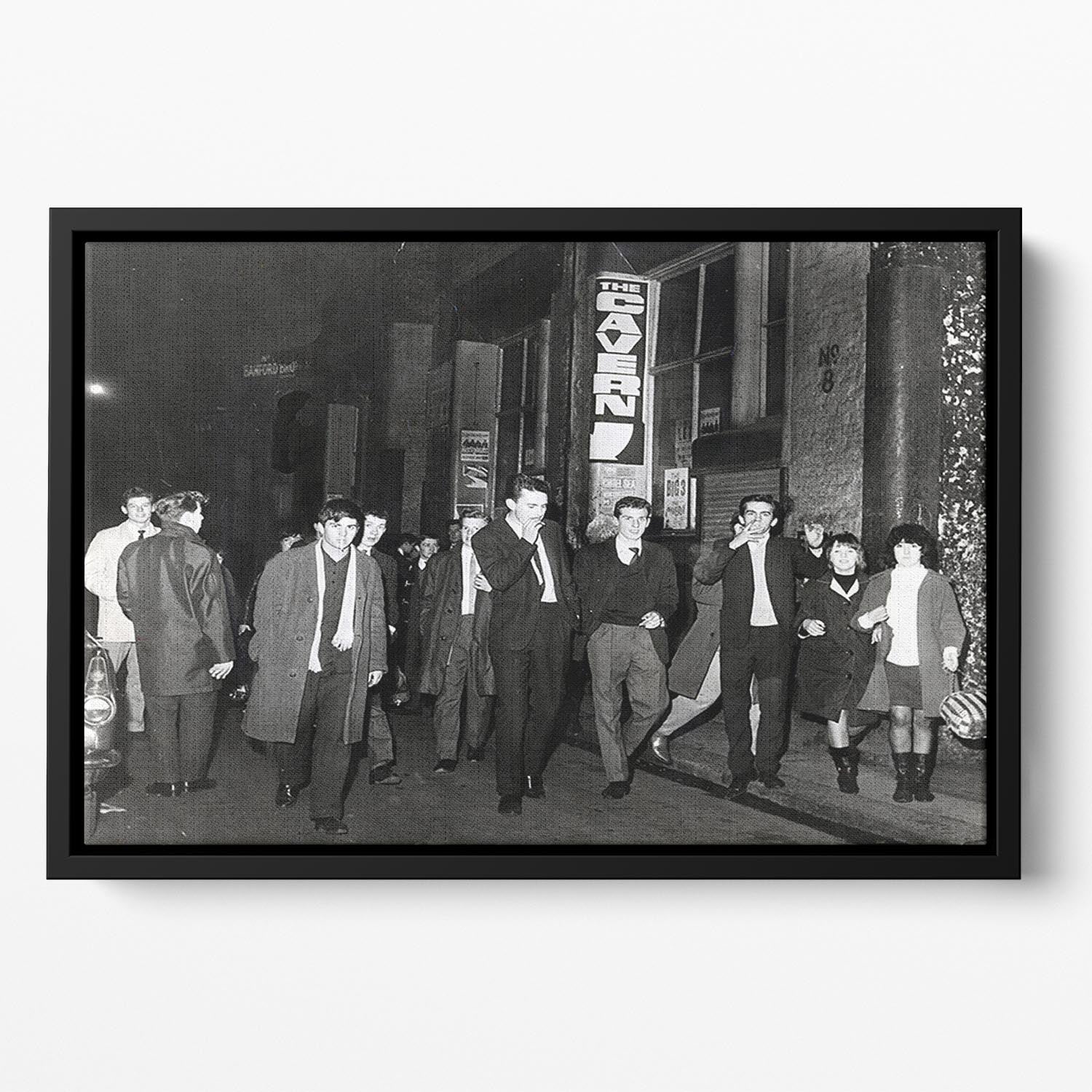 The Cavern Club Liverpool 1964 Floating Framed Canvas - Canvas Art Rocks - 2