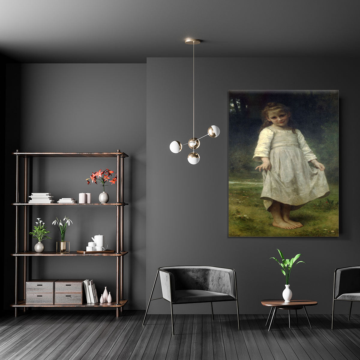 The Curtsey By Bouguereau Canvas Print or Poster - Canvas Art Rocks - 5