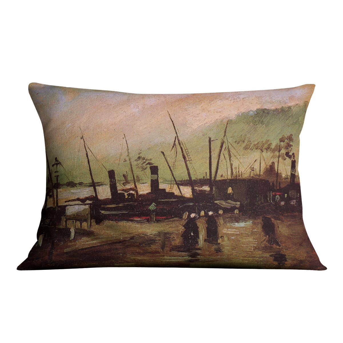 The De Ruijterkade in Amsterdam by Van Gogh Cushion
