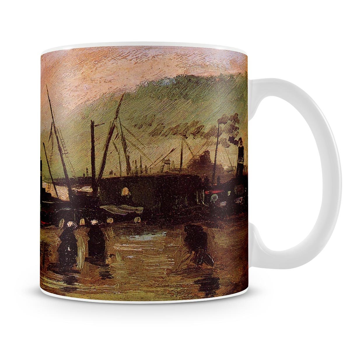 The De Ruijterkade in Amsterdam by Van Gogh Mug - Canvas Art Rocks - 4