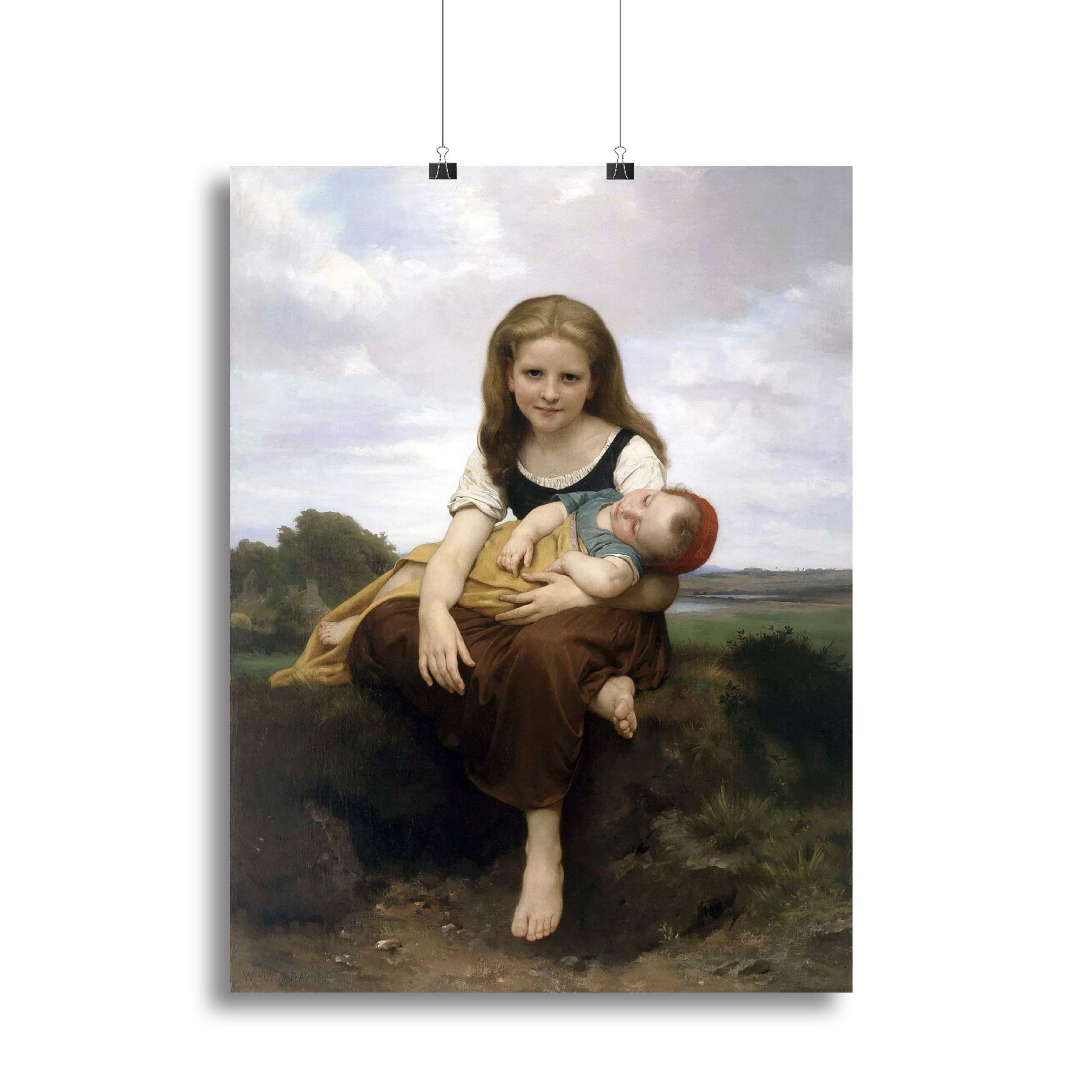 The Elder Sister By Bouguereau Canvas Print or Poster - Canvas Art Rocks - 2