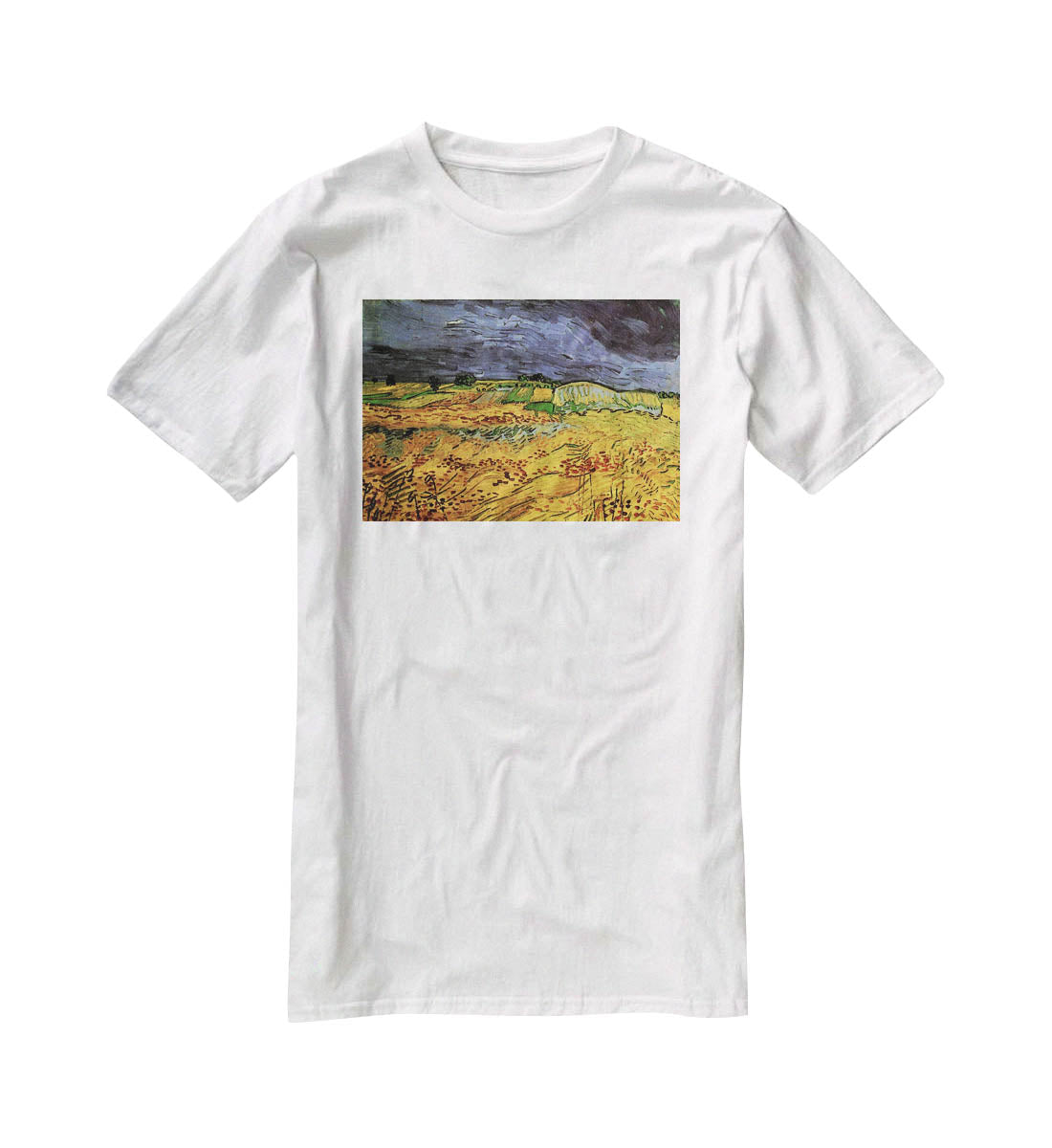 The Fields by Van Gogh T-Shirt - Canvas Art Rocks - 5