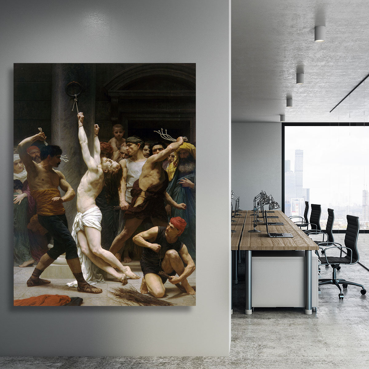 The Flagellation of Our Lord Jesus Christ By Bouguereau Canvas Print or Poster - Canvas Art Rocks - 3