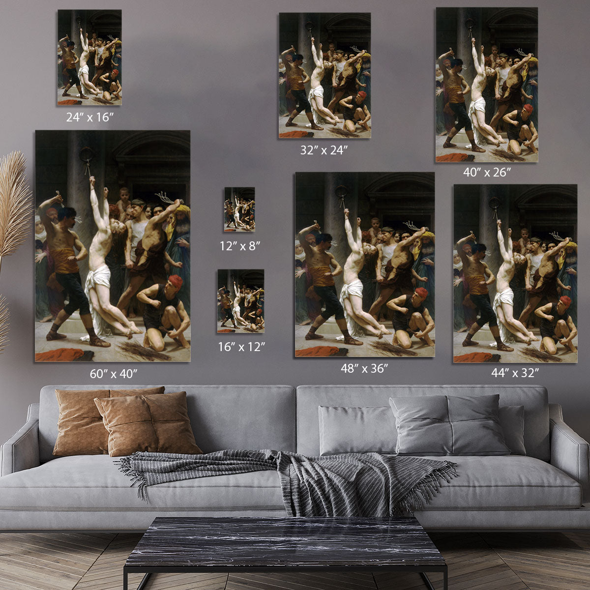 The Flagellation of Our Lord Jesus Christ By Bouguereau Canvas Print or Poster - Canvas Art Rocks - 7