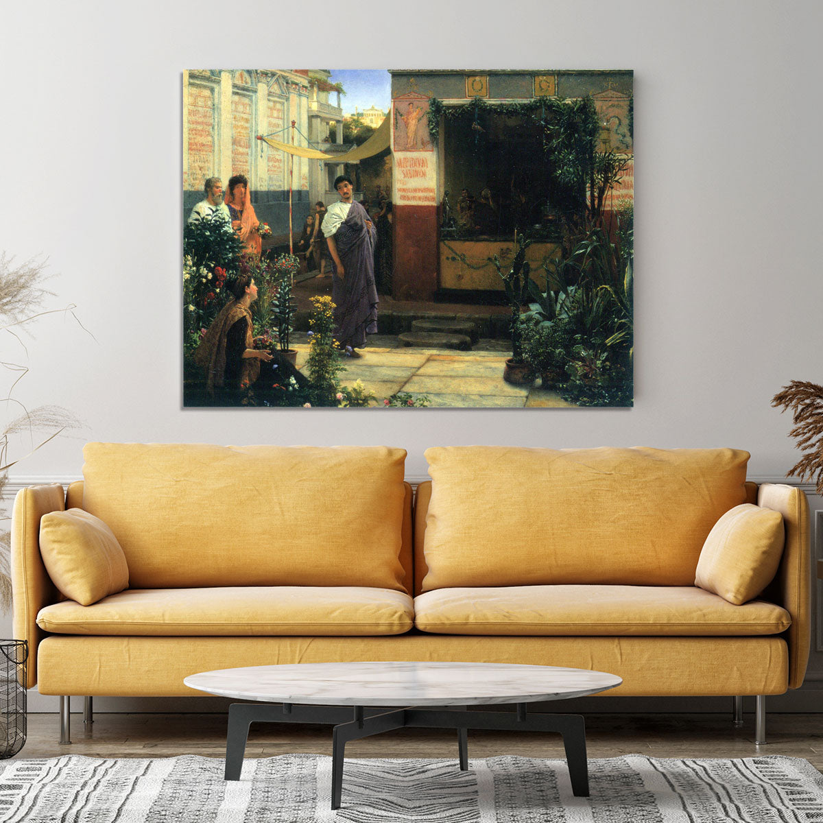 The Flower Market by Alma Tadema Canvas Print or Poster - Canvas Art Rocks - 4