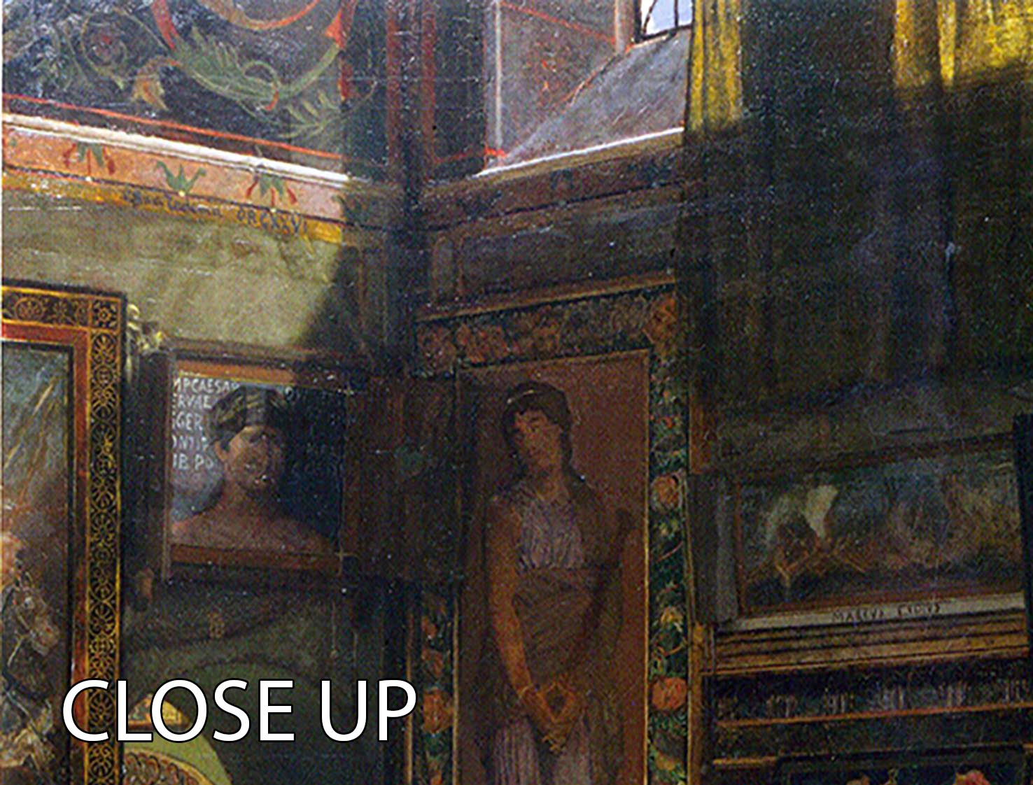 The Gallery by Alma Tadema 3 Split Panel Canvas Print - Canvas Art Rocks - 3