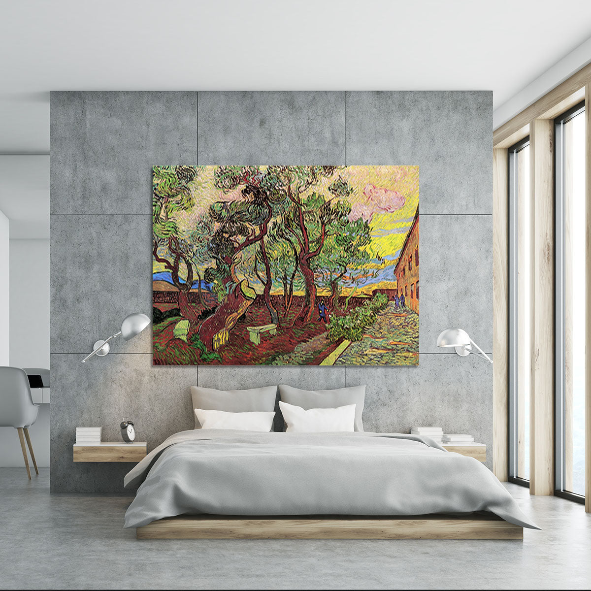 The Garden of Saint-Paul Hospital 3 by Van Gogh Canvas Print or Poster - Canvas Art Rocks - 5