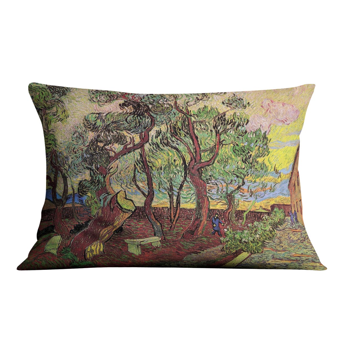 The Garden of Saint-Paul Hospital 3 by Van Gogh Cushion