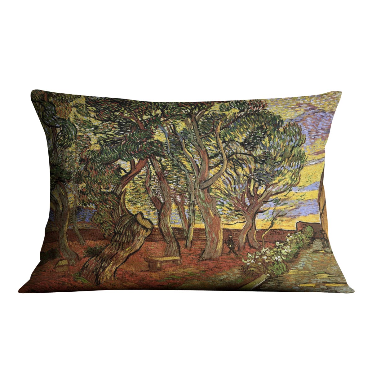 The Garden of Saint-Paul Hospital 4 by Van Gogh Cushion