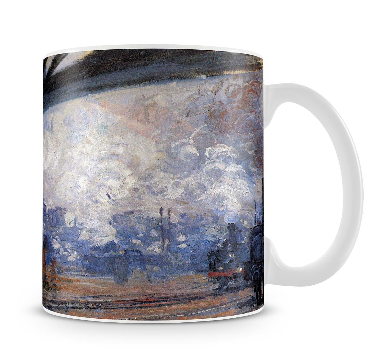 The Gare Saint Lazare by Monet Mug - Canvas Art Rocks - 4