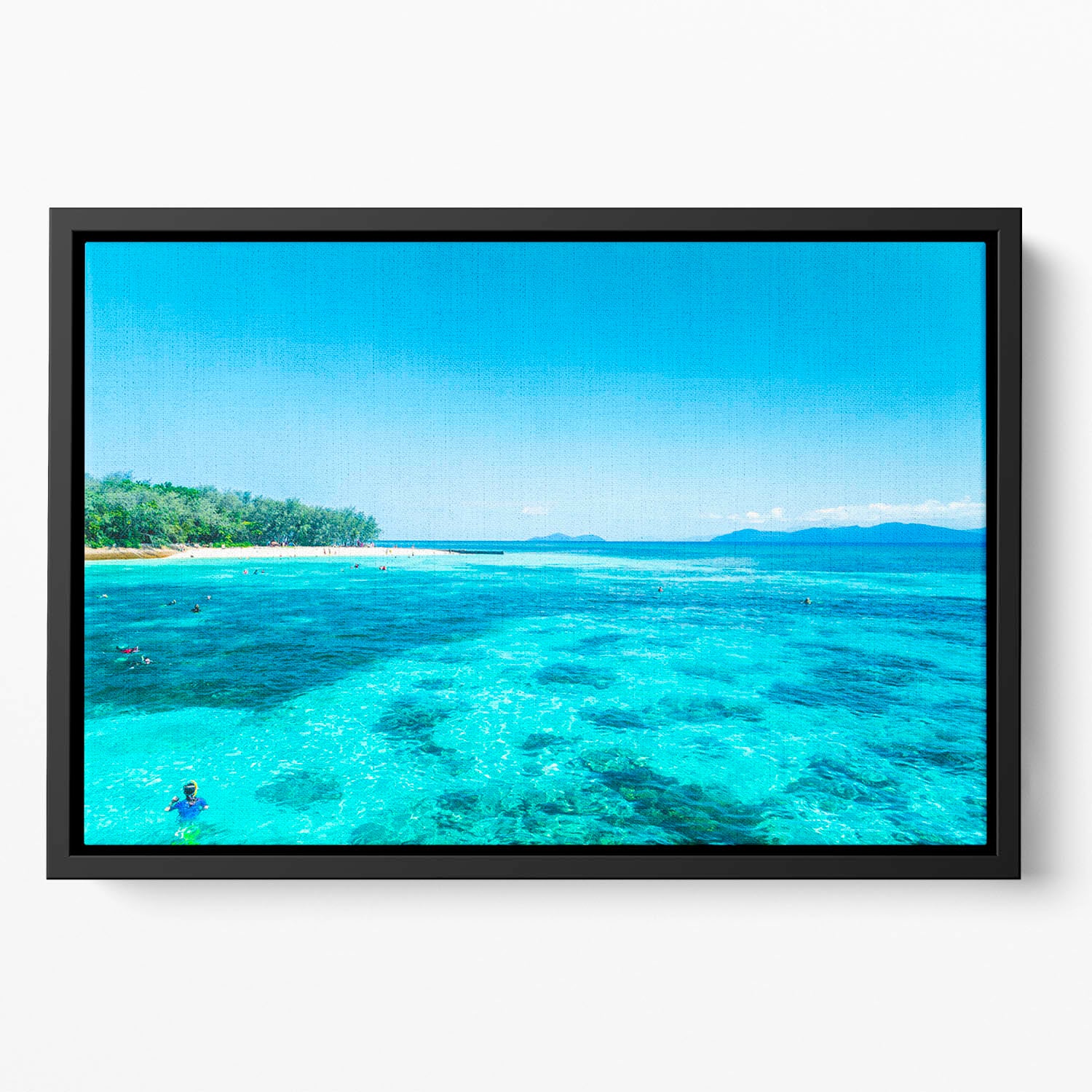 The Great Barrier Reef Floating Framed Canvas