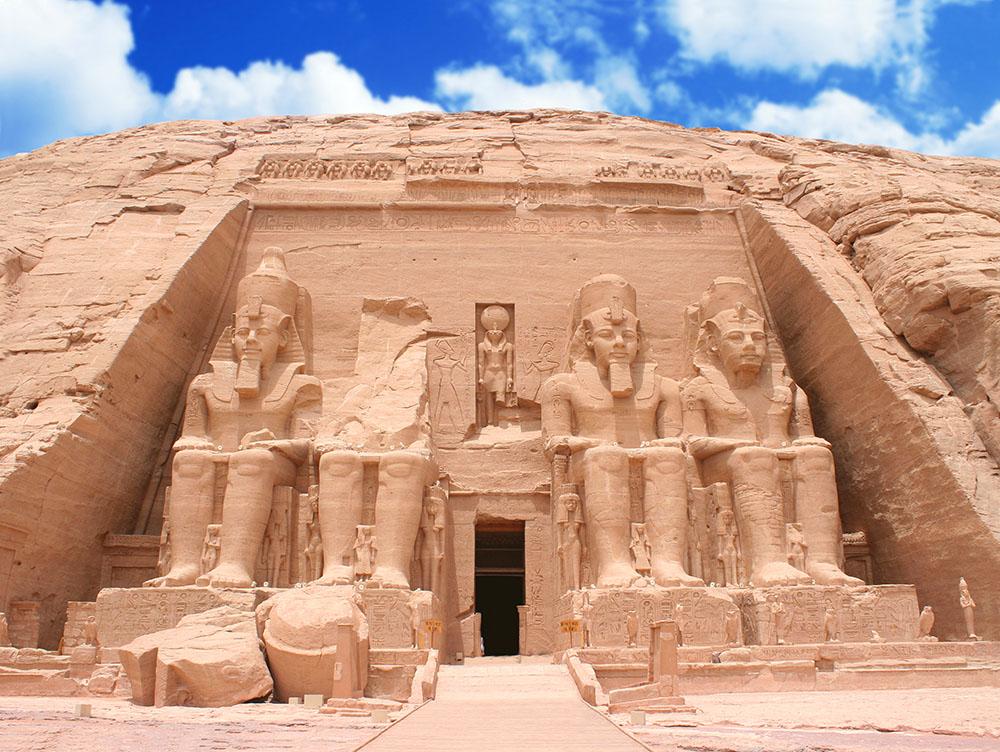 The Great Temple at Abu Simbel Wall Mural Wallpaper - Canvas Art Rocks - 1