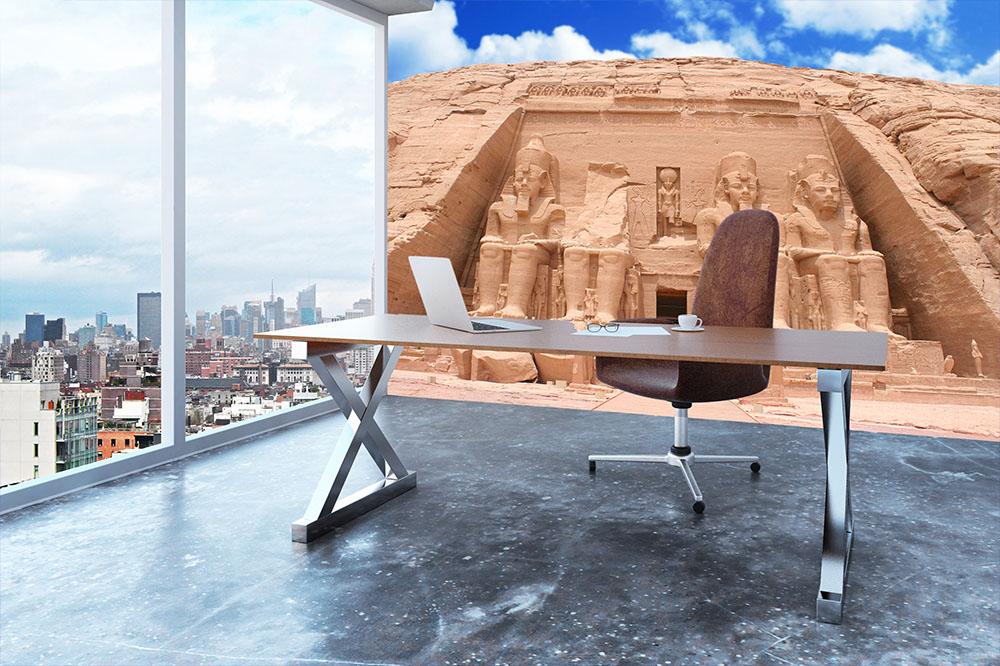 The Great Temple at Abu Simbel Wall Mural Wallpaper - Canvas Art Rocks - 3