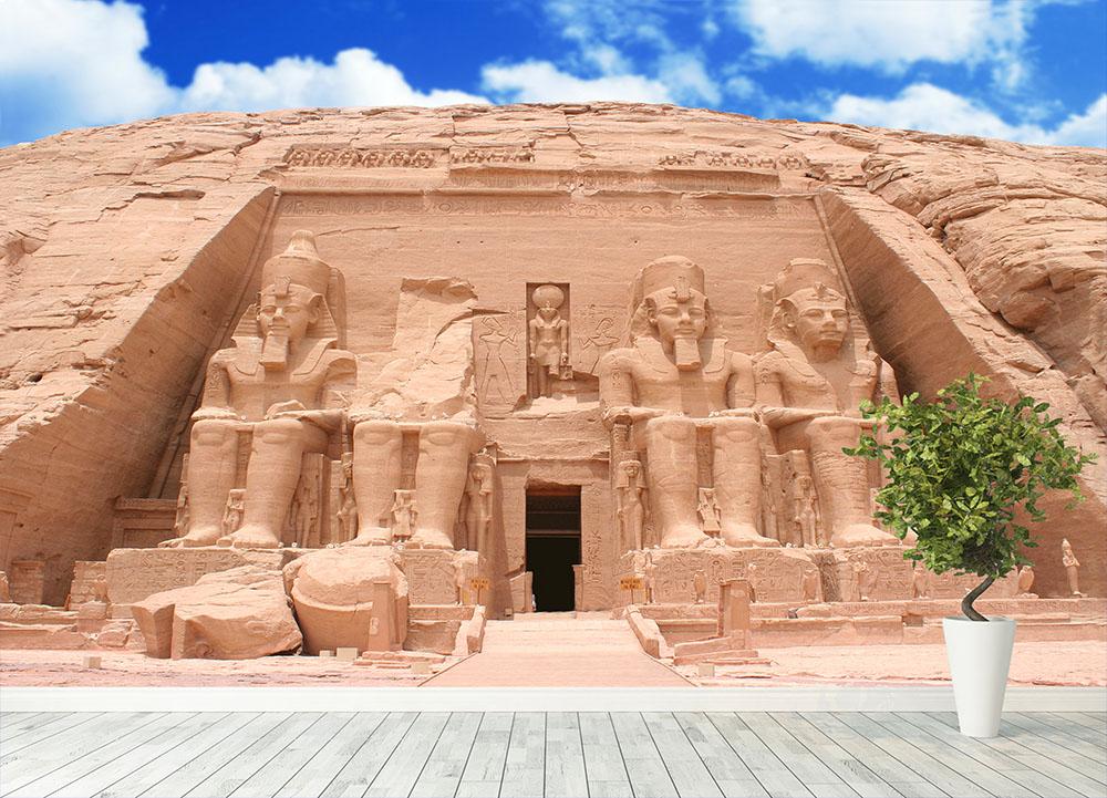 The Great Temple at Abu Simbel Wall Mural Wallpaper - Canvas Art Rocks - 4