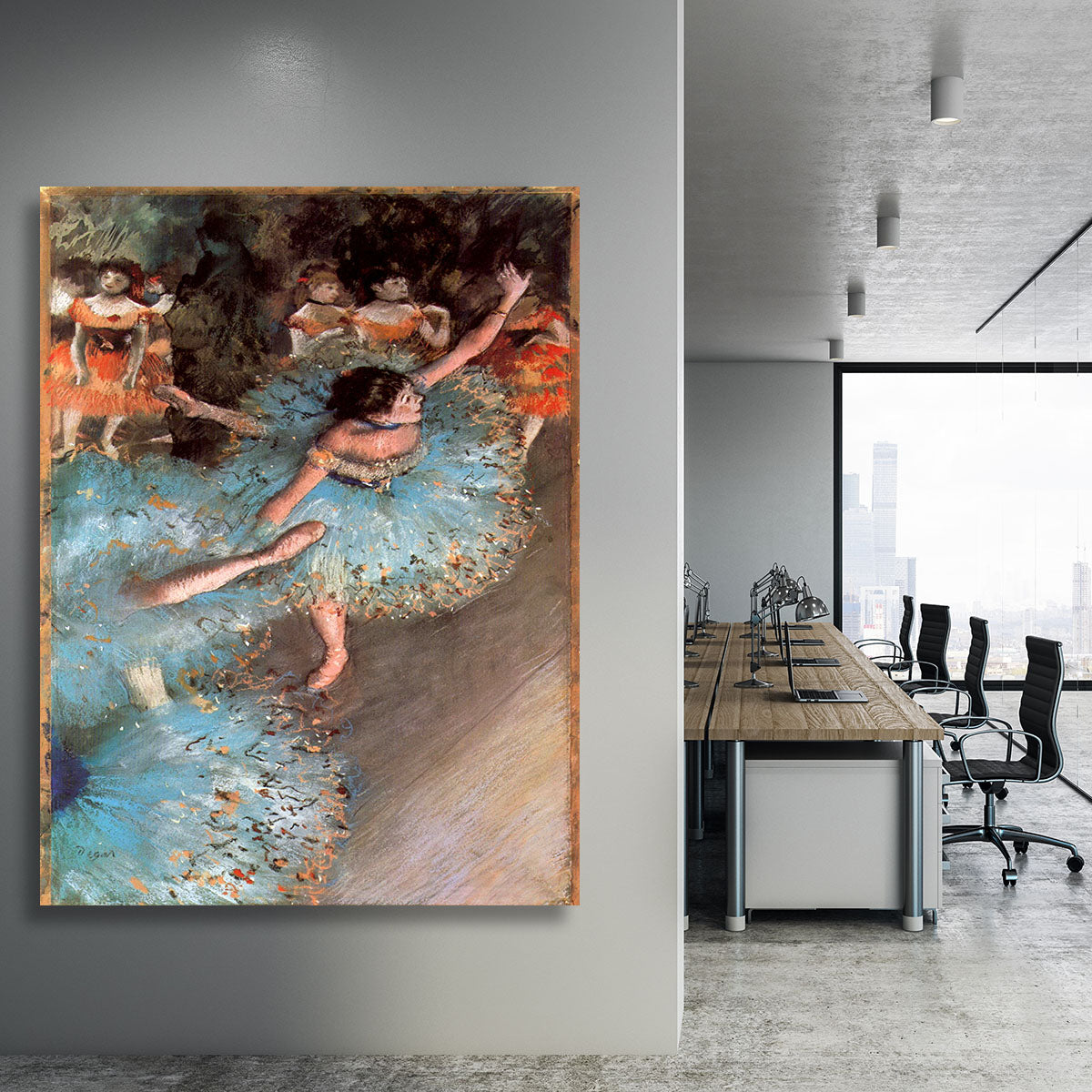 The Greens dancers by Degas Canvas Print or Poster - Canvas Art Rocks - 3