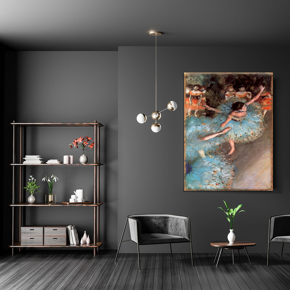 The Greens dancers by Degas Canvas Print or Poster - Canvas Art Rocks - 5