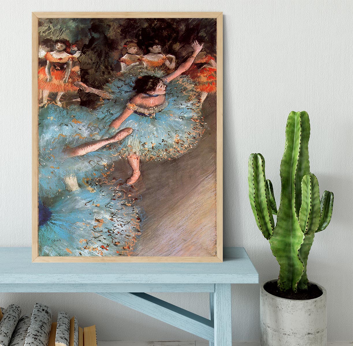 The Greens dancers by Degas Framed Print - Canvas Art Rocks - 4