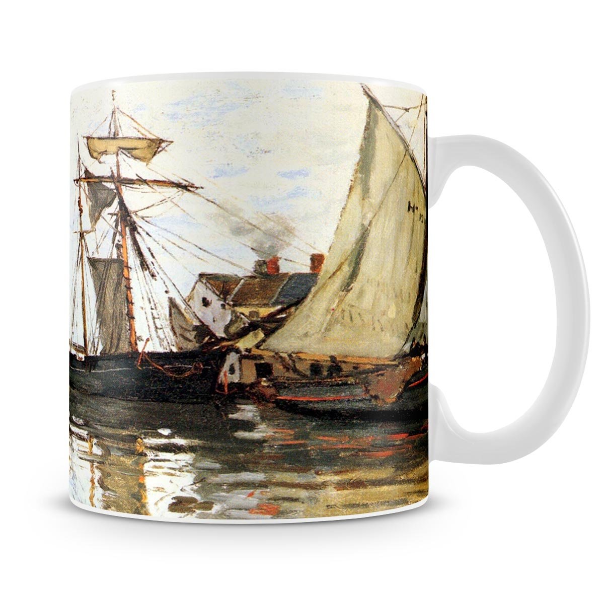 The Honfleur Port by Monet Mug - Canvas Art Rocks - 4