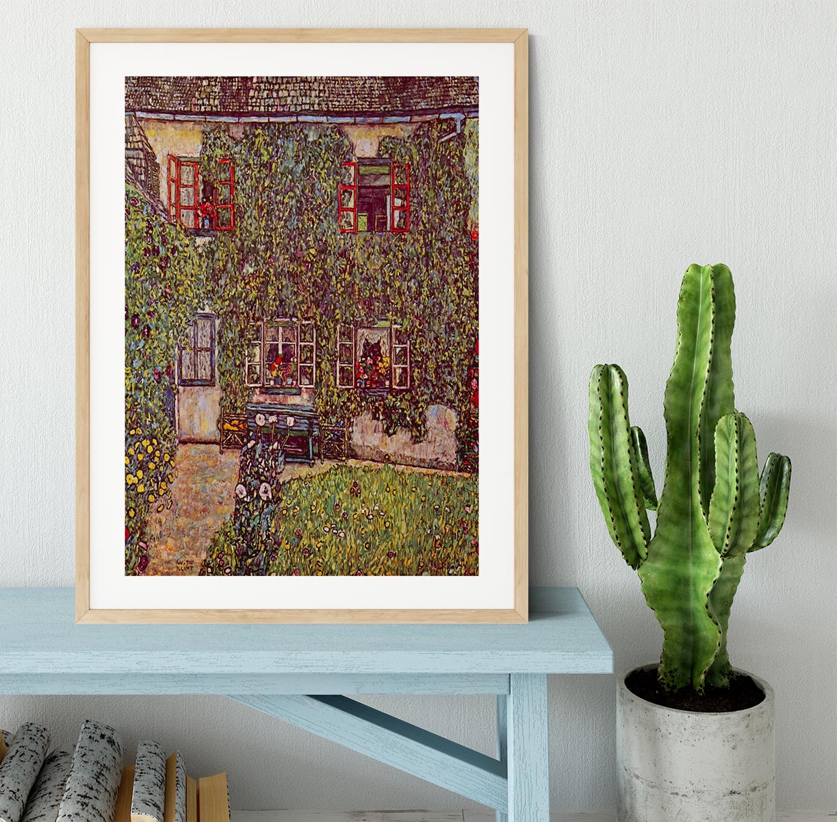 The House of Guard by Klimt Framed Print - Canvas Art Rocks - 3