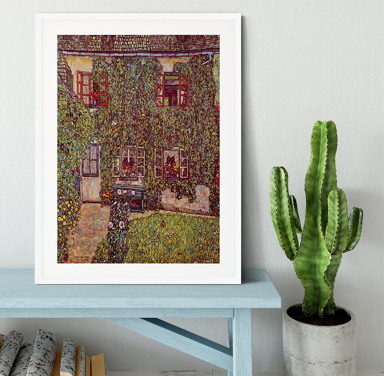 The House of Guard by Klimt Framed Print - Canvas Art Rocks - 5