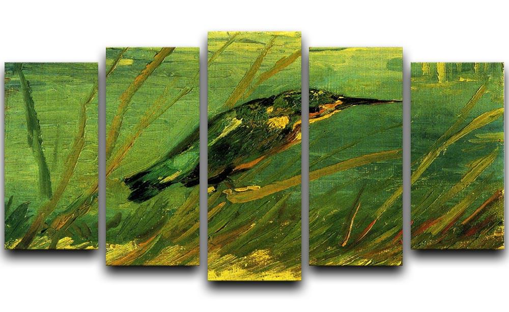 The Kingfisher by Van Gogh 5 Split Panel Canvas - Canvas Art Rocks - 1