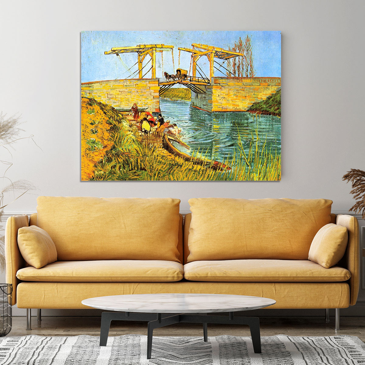 The Langlois Bridge at Arles by Van Gogh Canvas Print or Poster - Canvas Art Rocks - 4