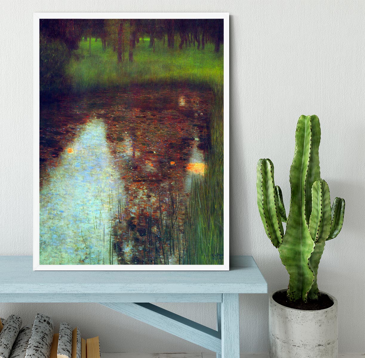 The Marsh by Klimt Framed Print - Canvas Art Rocks -6
