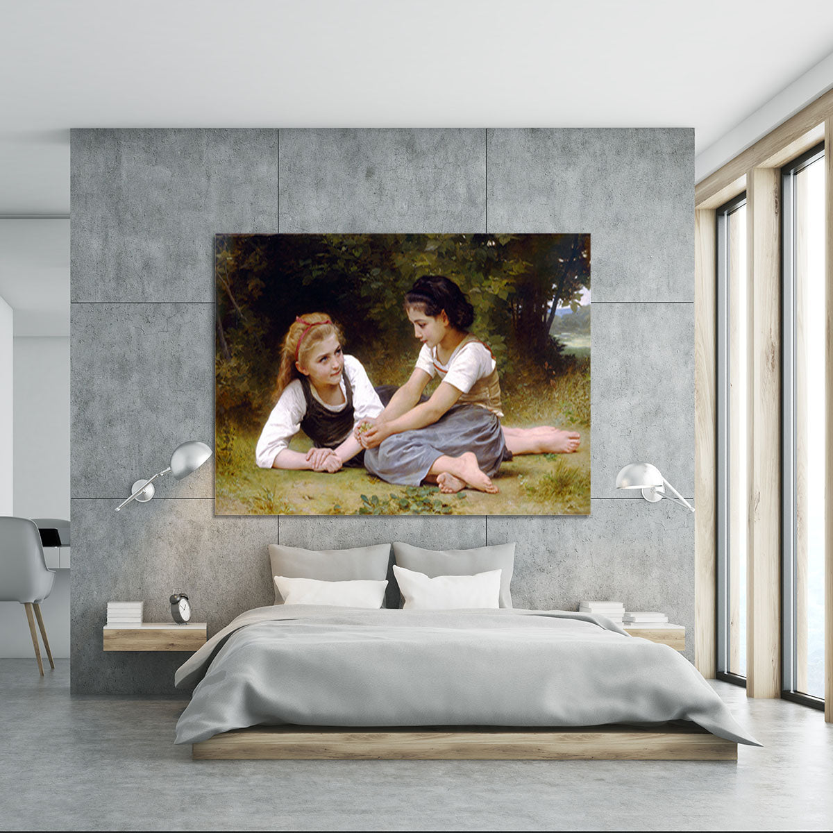 The Nut Gatherers By Bouguereau Canvas Print or Poster - Canvas Art Rocks - 5