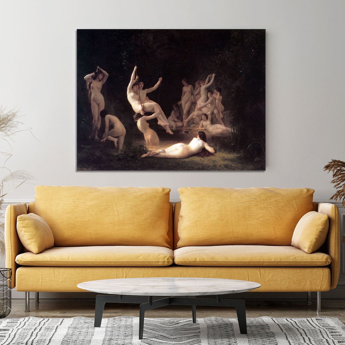 The Nymphaeum By Bouguereau Canvas Print or Poster - Canvas Art Rocks - 4