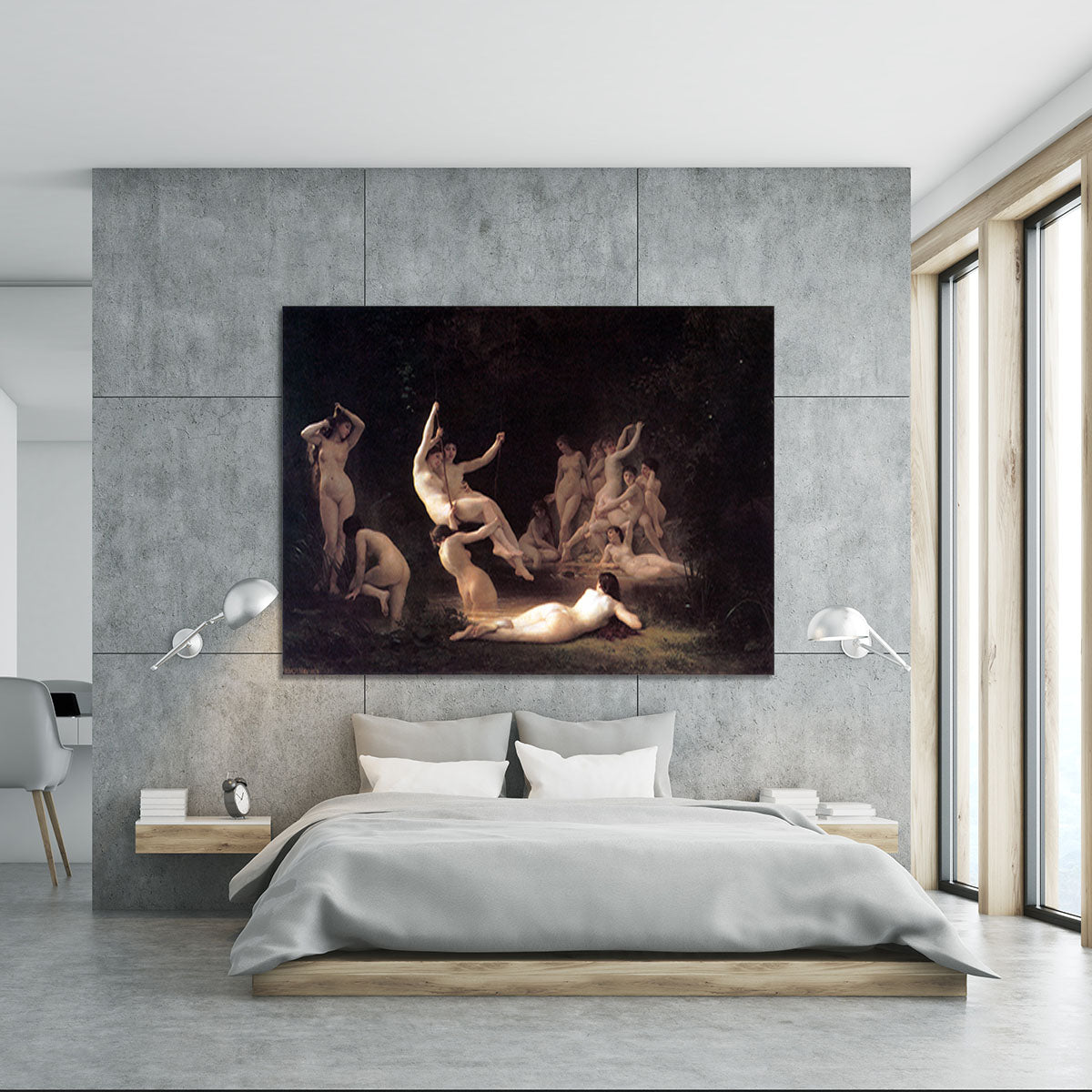 The Nymphaeum By Bouguereau Canvas Print or Poster - Canvas Art Rocks - 5